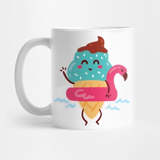 Summer Cute Kawaii Design Ice-cream Mug